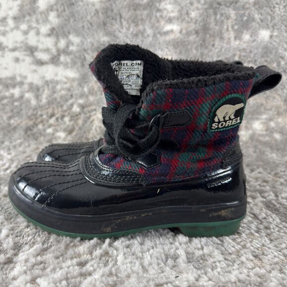 Sorel Sz 6 Waterproof Plaid Warm Lined Tivoli Winter Snow Boots Laced - Picture 6 of 11